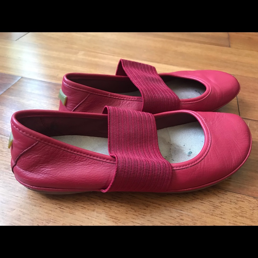 Camper “Right Nina” red ballerina flats size 37